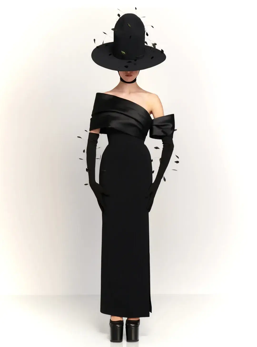 Solace London The Alexis Maxi Dress in Black Size 8 - Image 1