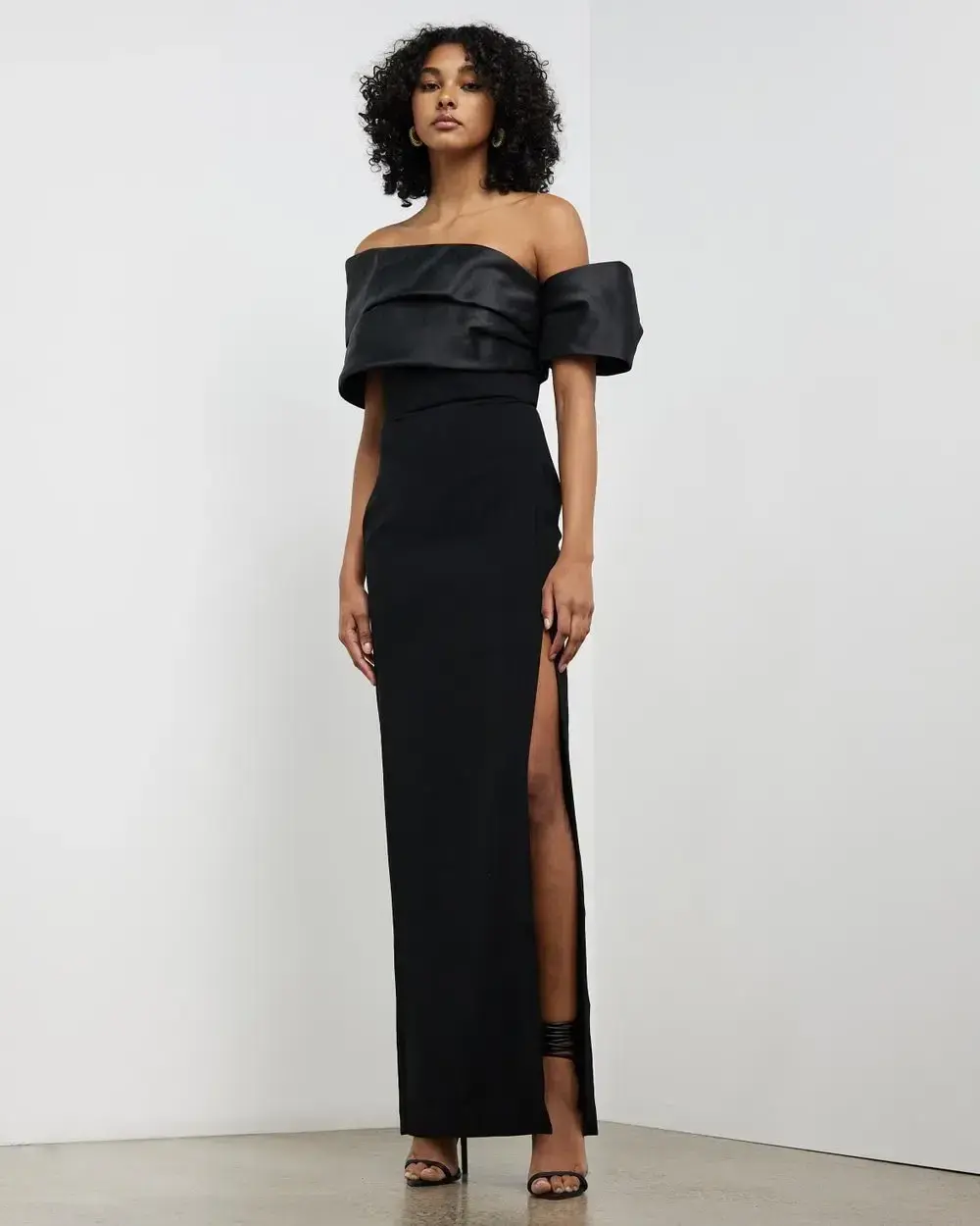 Solace London The Alexis Maxi Dress in Black Size 8 - Image 3