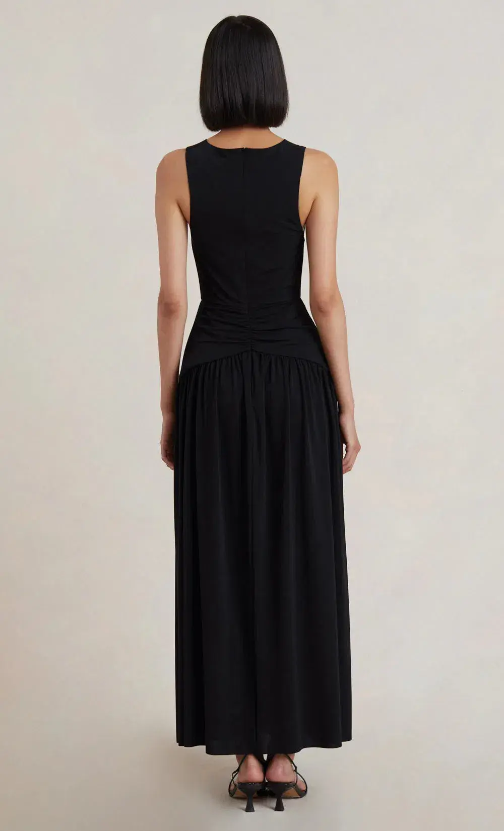 Bec & Bridge Lindsey V Maxi Dress Black Size 8 - Image 3