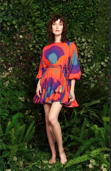 Rhode Ella Retro Rainbow Mini Dress Multi Size S / AU 8 - Image 4