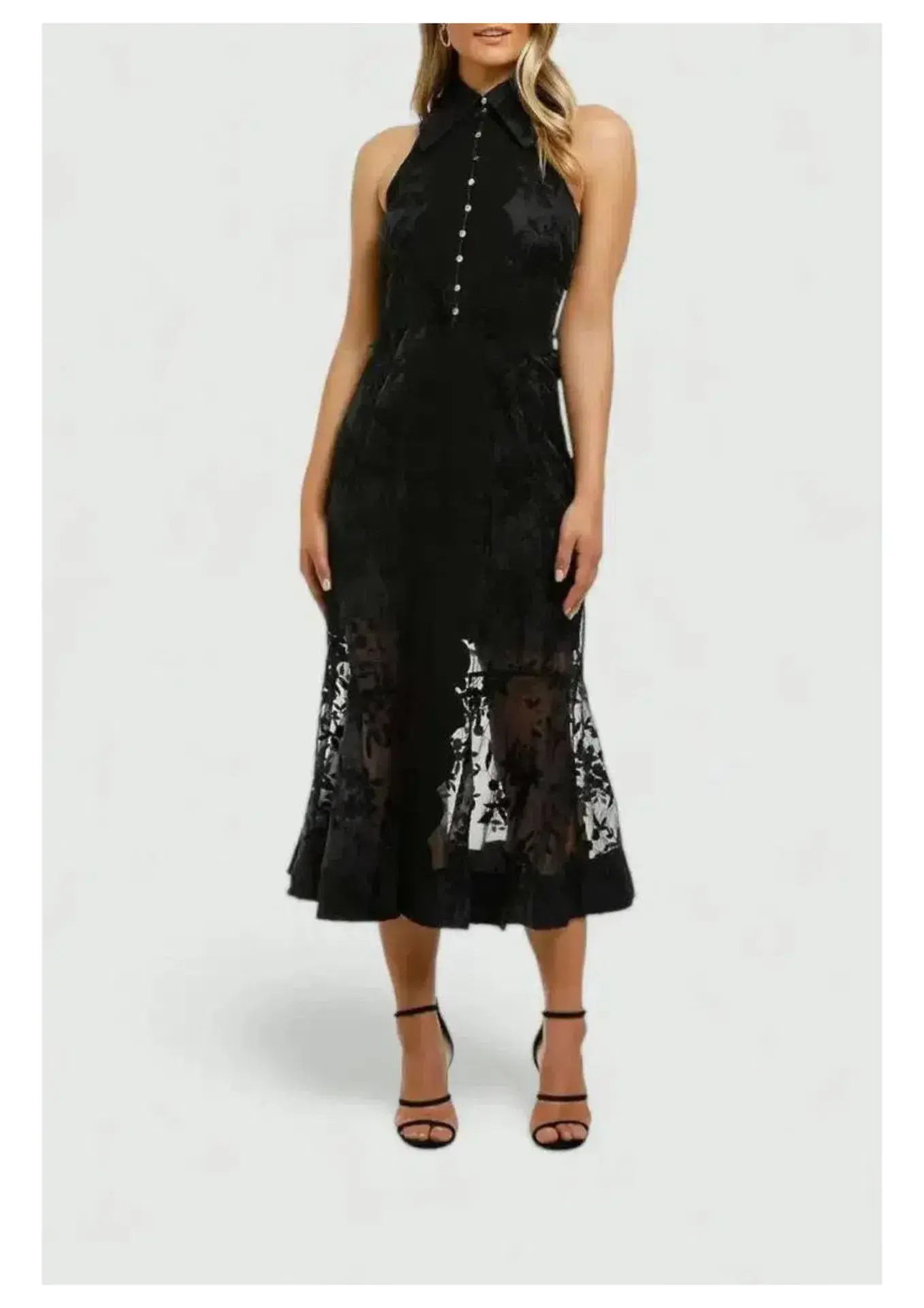 Keepsake the Label Vision Midi Dress in Black Size 14 - Image 1