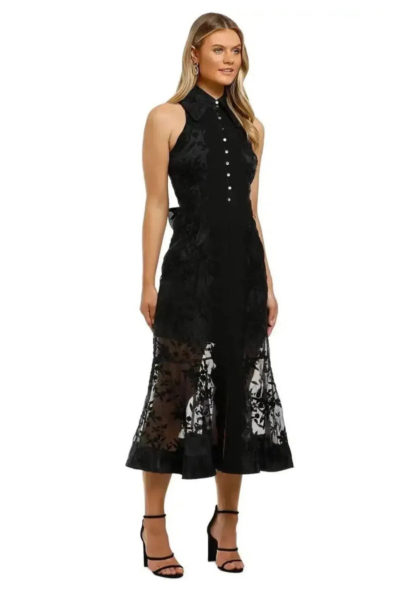Keepsake the Label Vision Midi Dress in Black Size 8 - Image 1