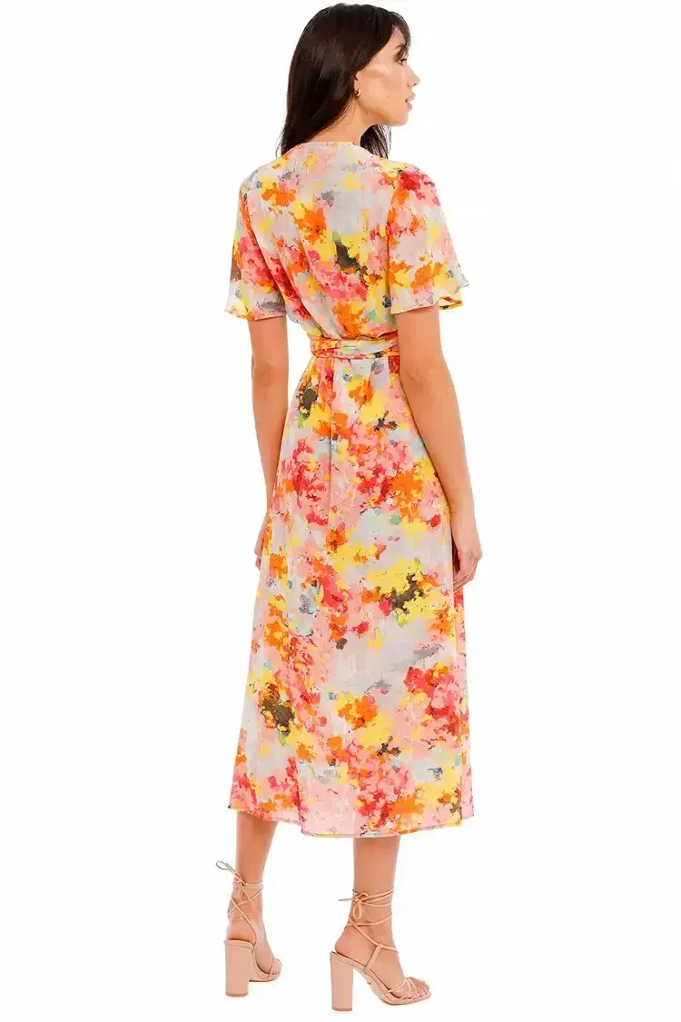 Kate Sylvester Meg Midi Dress in Sunshine Size 14 - Image 3