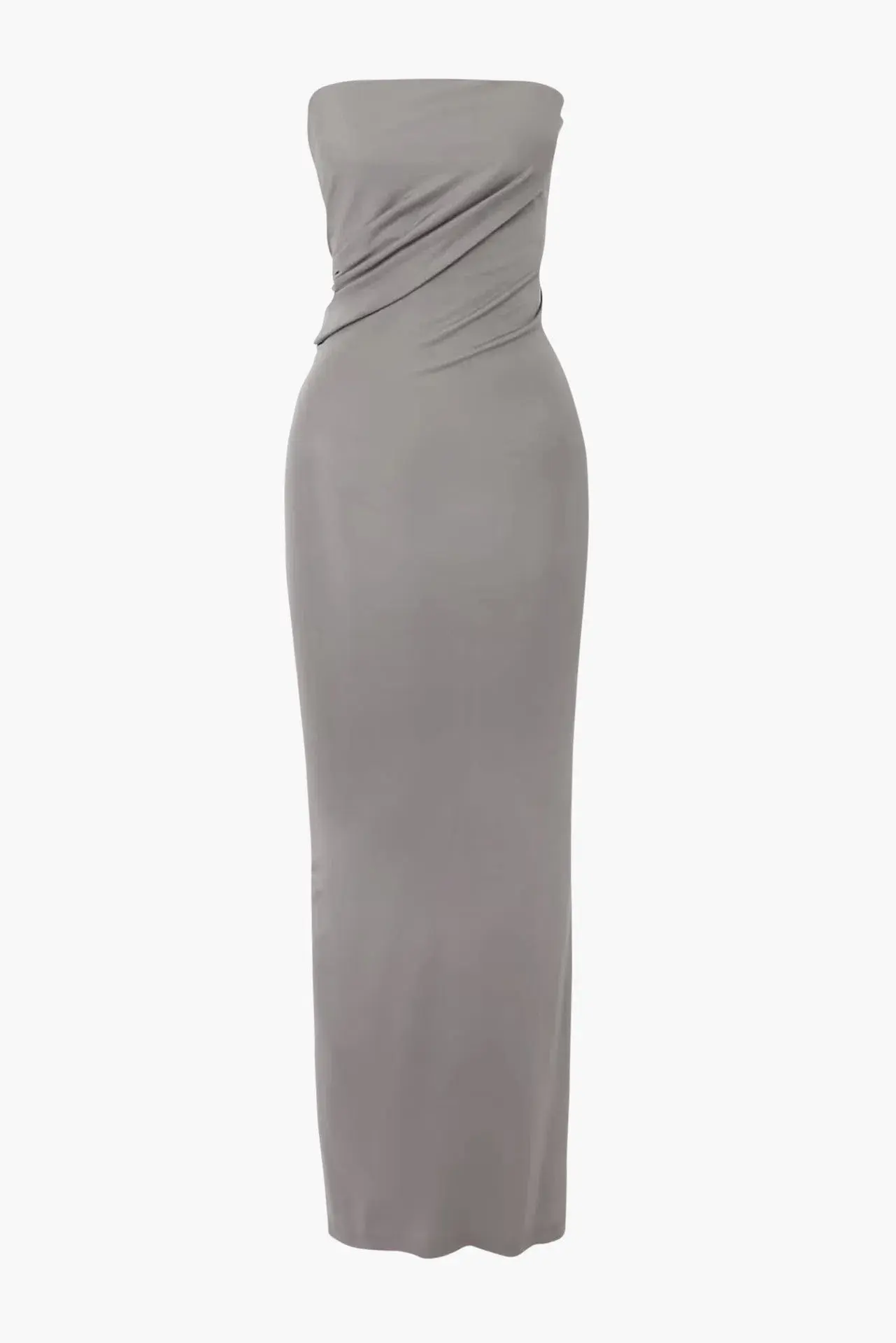 Christopher Esber Strapless Ruched Dress Grey Size 10 - Image 2