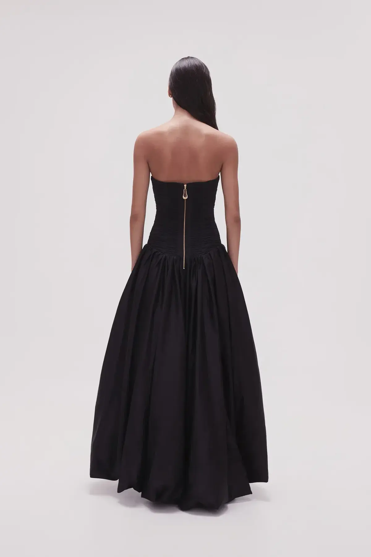 Aje Violette Bubble Hem Maxi Dress Black Size 6 - Image 4