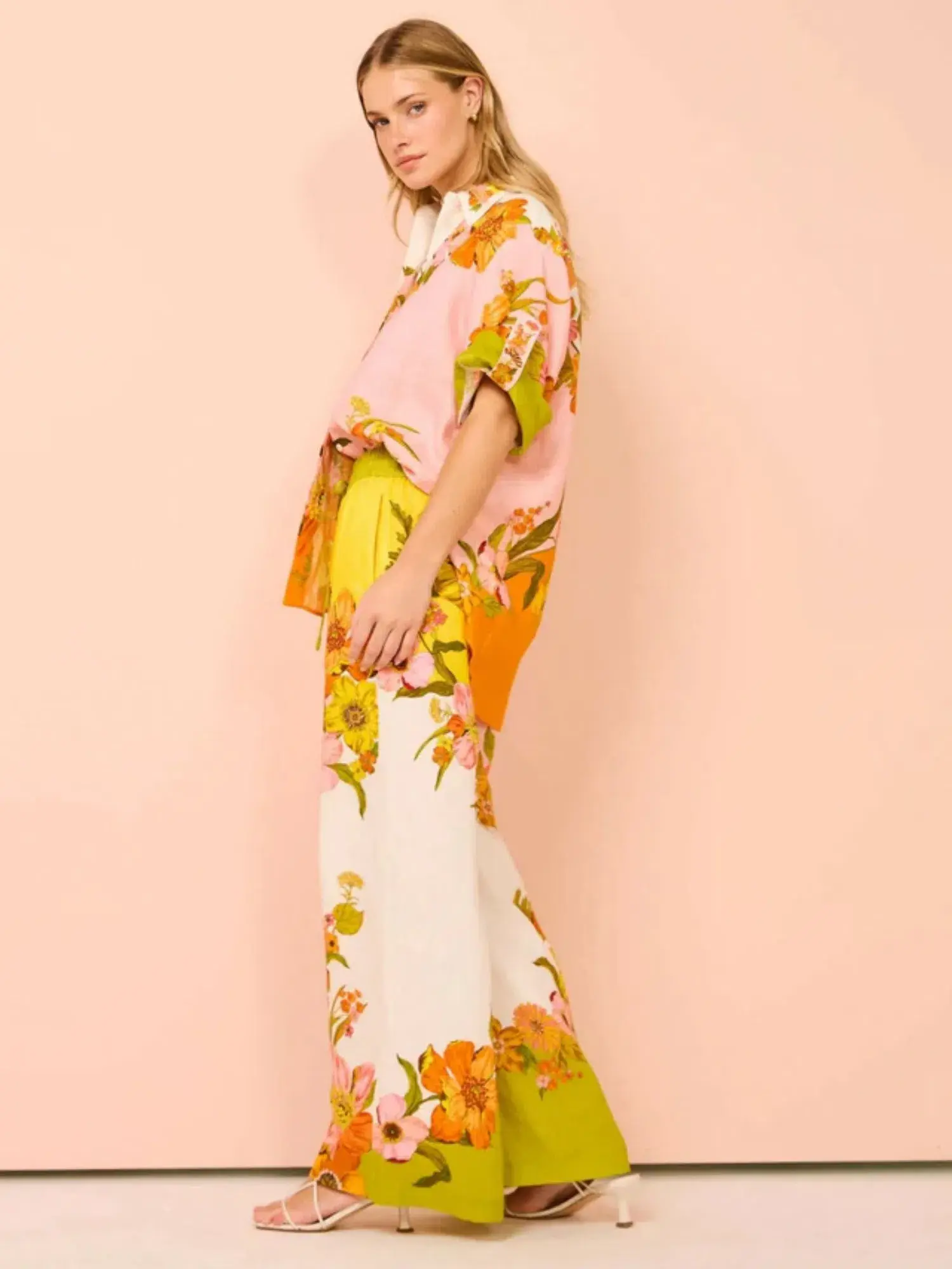 Alemais Silas Shirt Size 8 and Pants Size 12 Set Floral  - Image 3