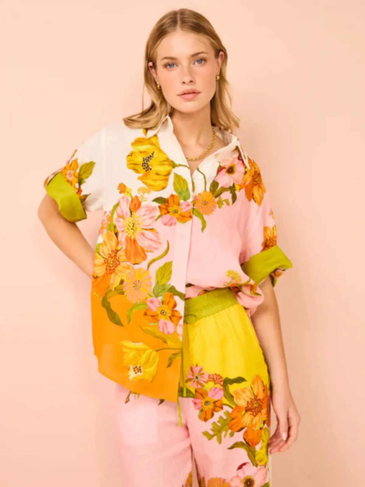 Alemais Silas Shirt Size 8 and Pants Size 12 Set Floral  - Image 2