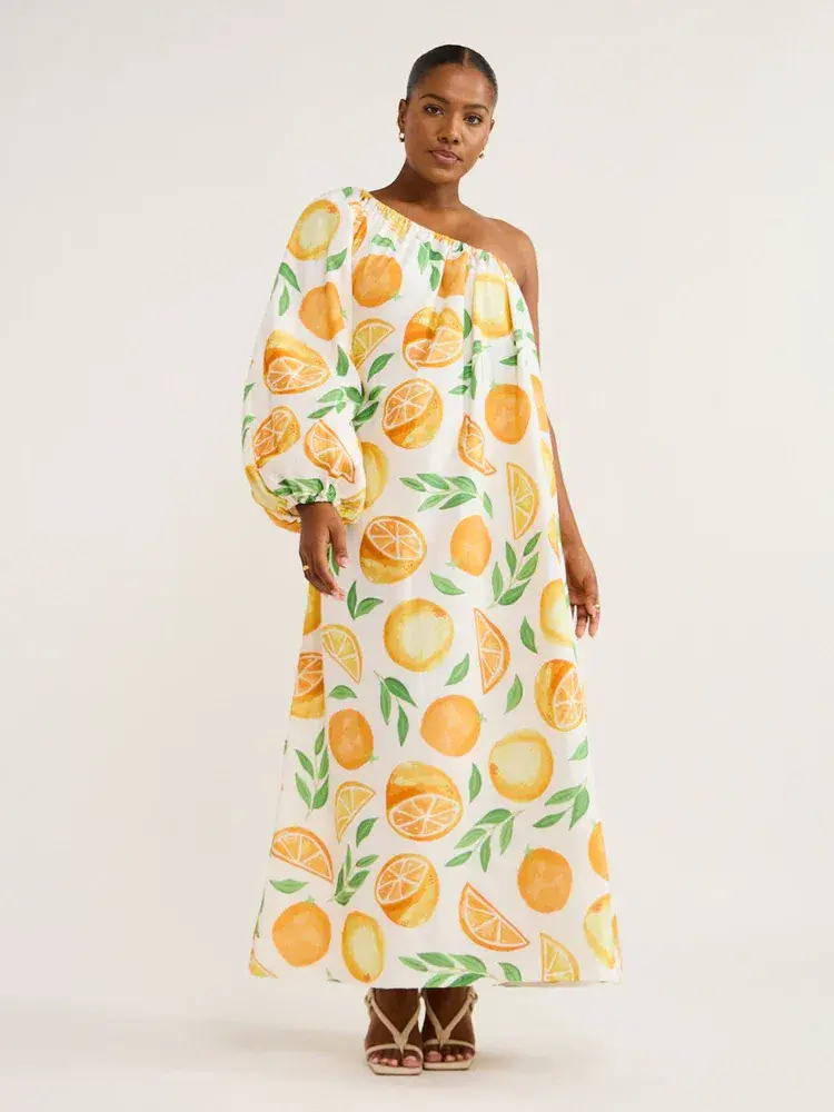 Ambra Maddalena Ophelia Dress In Orange Size 10  - Image 3