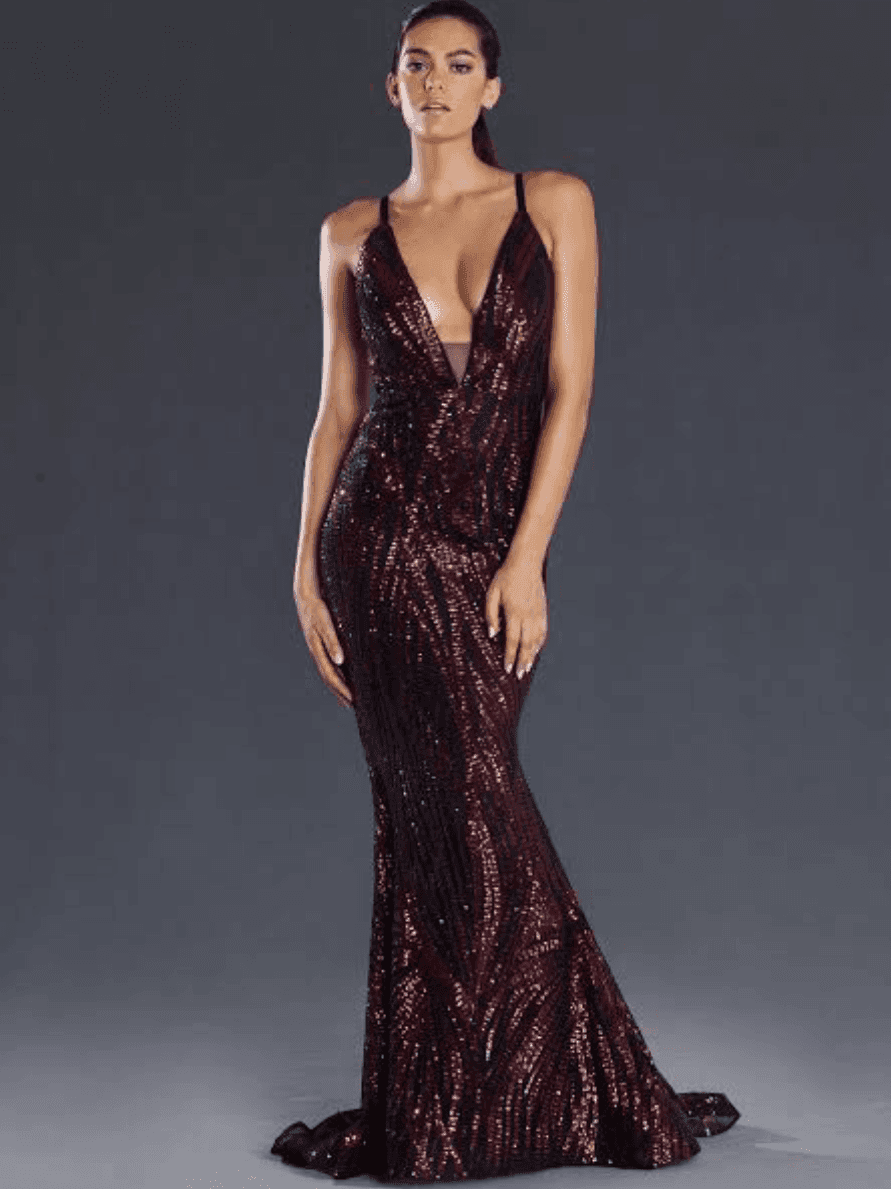 J’adore sequin gown size 10 for rent on The Volte - main image