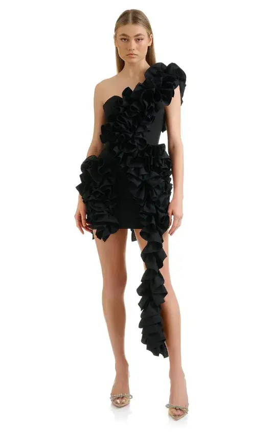 Eliya The Label Yazmine Dress Black Size M/Au 10 - Image 1
