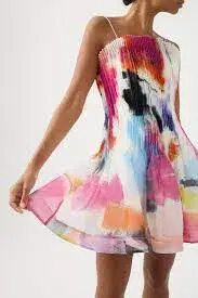 Aje Celestial Mini Dress Multi Size 10 - Image 2