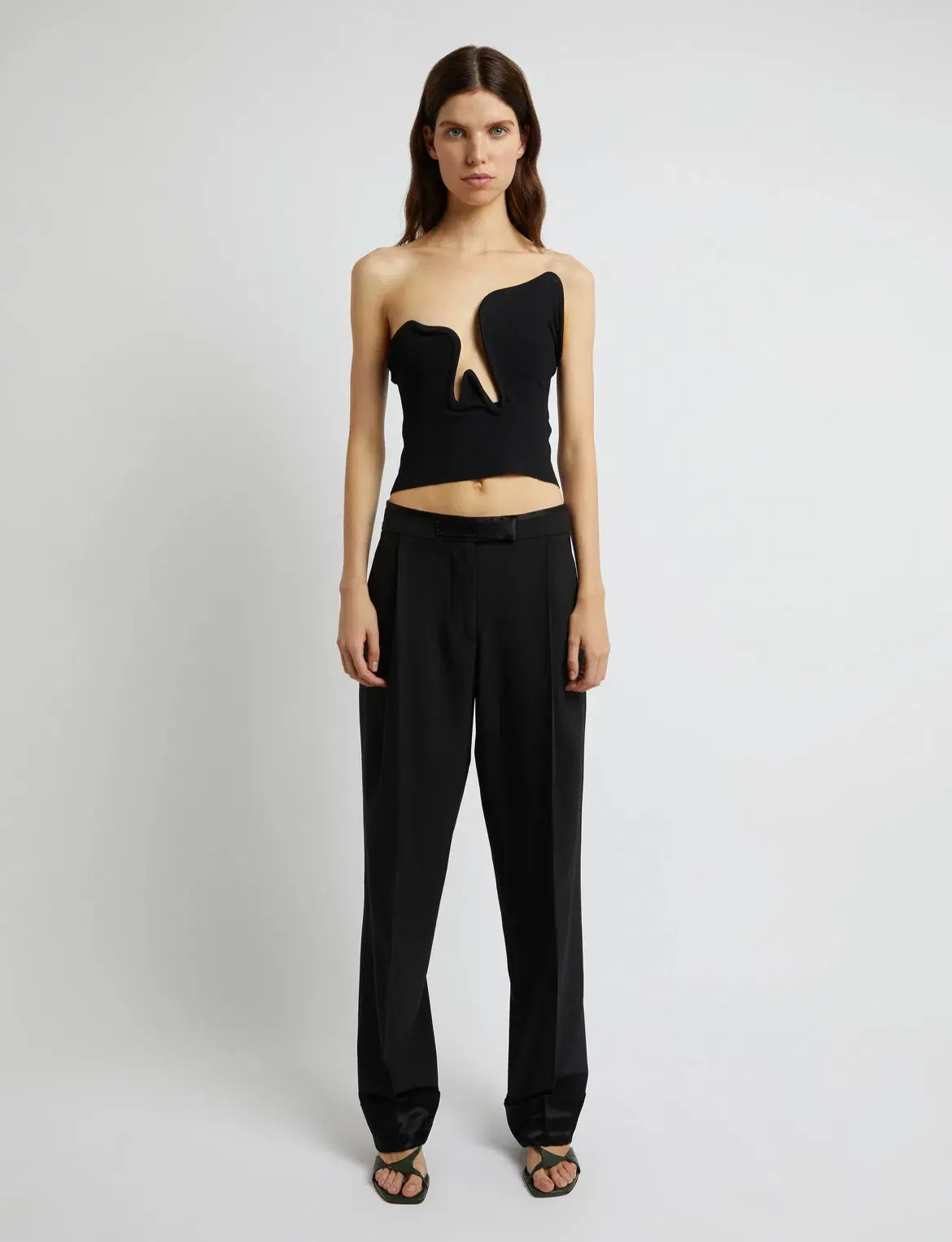 Christopher Esber Salacia Wire Top Black Size 6 - Image 5