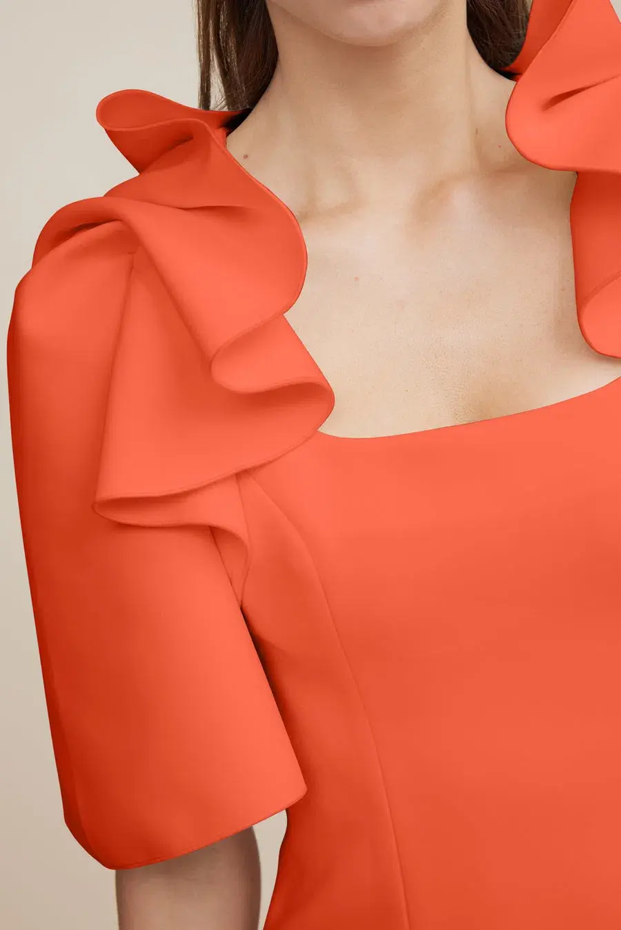 Acler Gwynne Dress in Tangerine Size 6 - Image 2