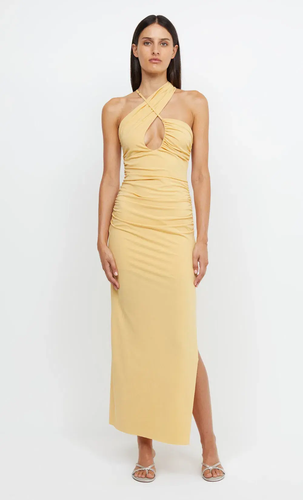 Bec & Bridge Montana Cross Over Dress Straw Size 8  - Image 1