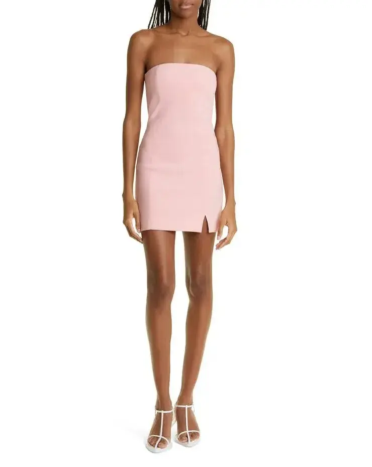 Bec & Bridge Karina Strapless Split Dress Guava Size 8 - Image 1