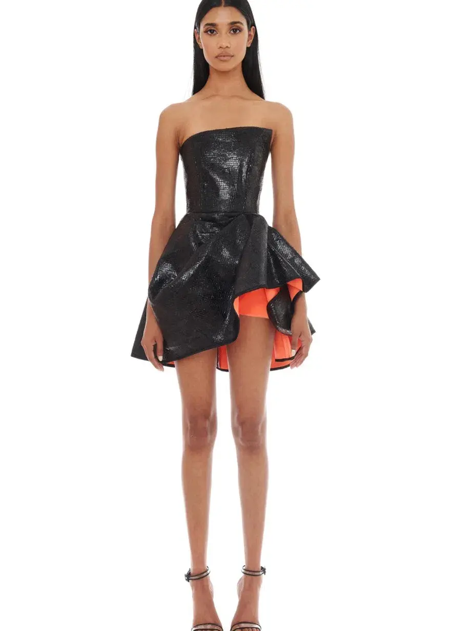 Eliya The Label Emma Dress Black Size 8 for rent on The Volte - main image