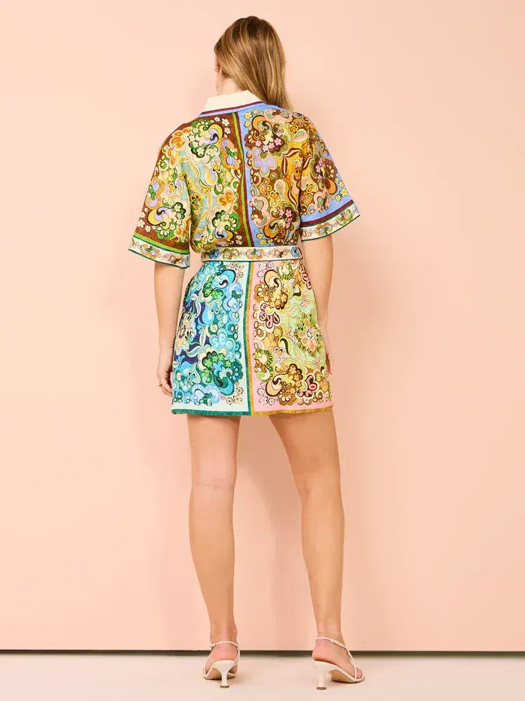 Alemais Dreamer Mini Dress Multi Size 16 - Image 4
