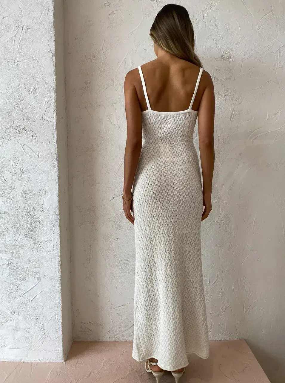 Bec & Bridge Effie Knit Dress White Size 8 - Image 3