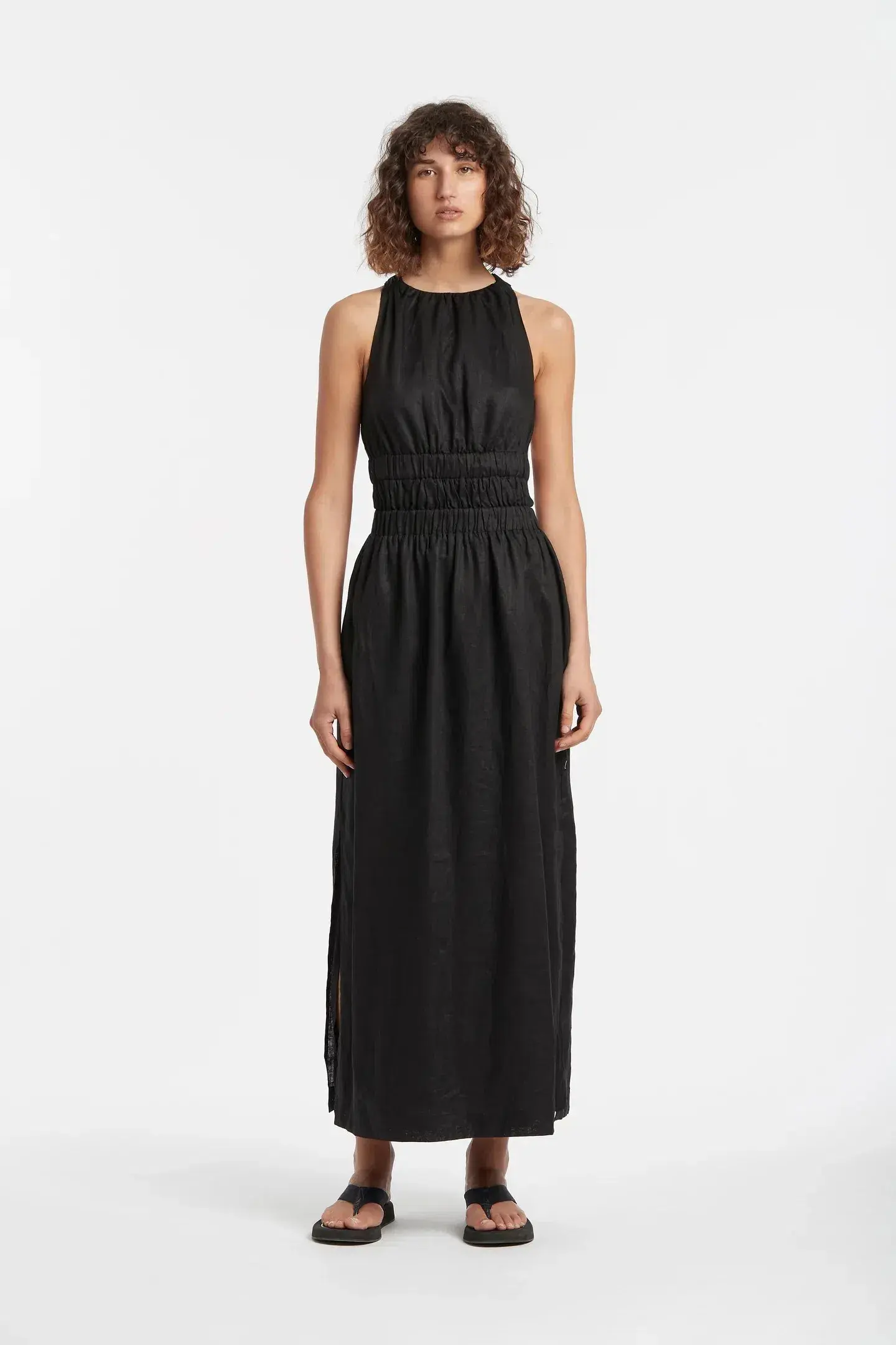 Sir the Label Vilma Cross Back Gown Black Size 1 / AU 8 - Image 1