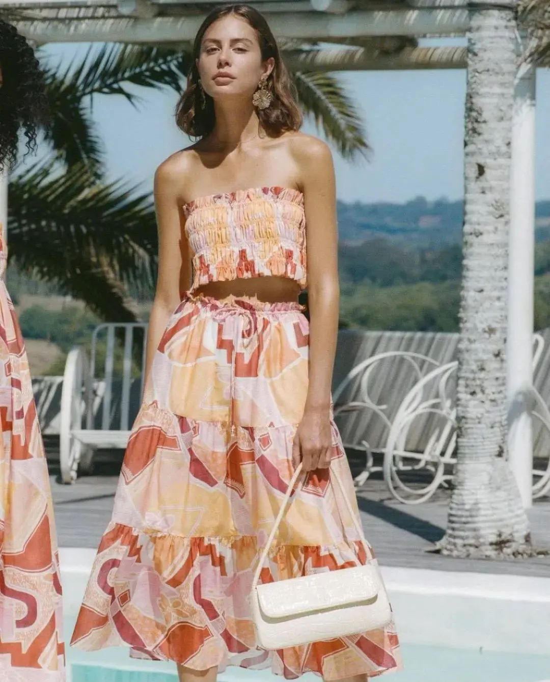 Steele Paradise Top & Yolanda Skirt Set Multi Size 10 for rent on The Volte - main image