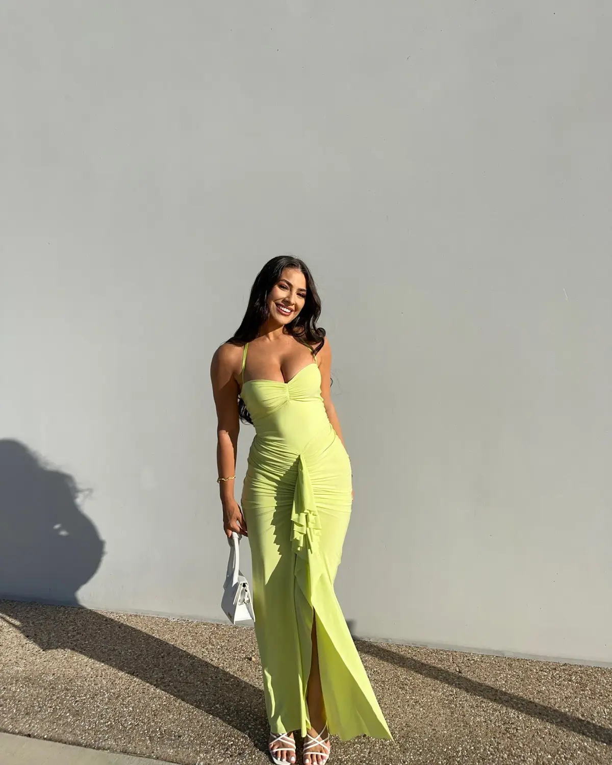 Natalie Rolt Shontae Gown in Citron Size 2 / AU 10 - Image 1