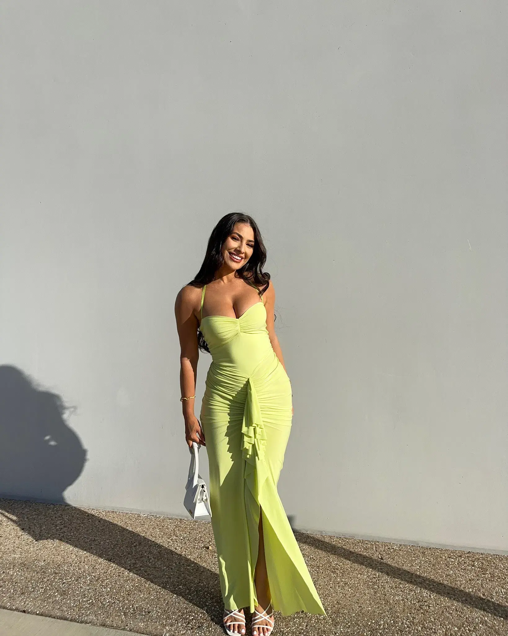 Natalie Rolt Shontae Gown in Citron Size 2 / AU 10 - Image 1
