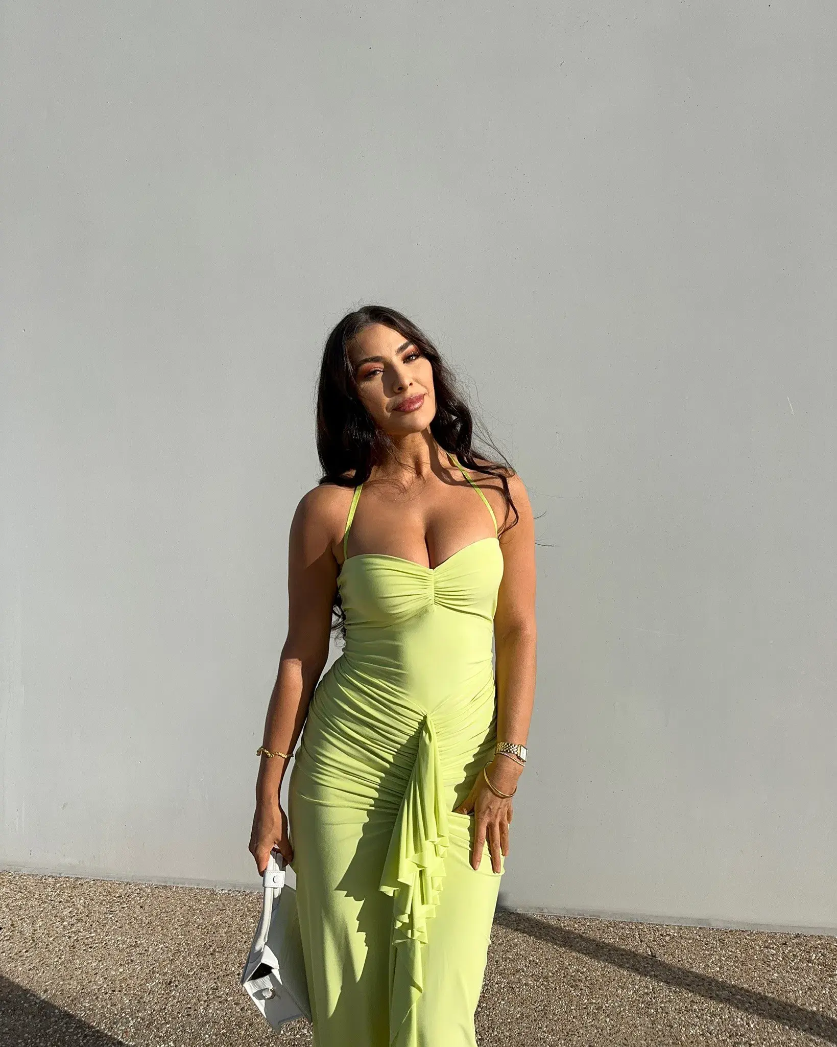 Natalie Rolt Shontae Gown in Citron Size 2 / AU 10 - Image 4
