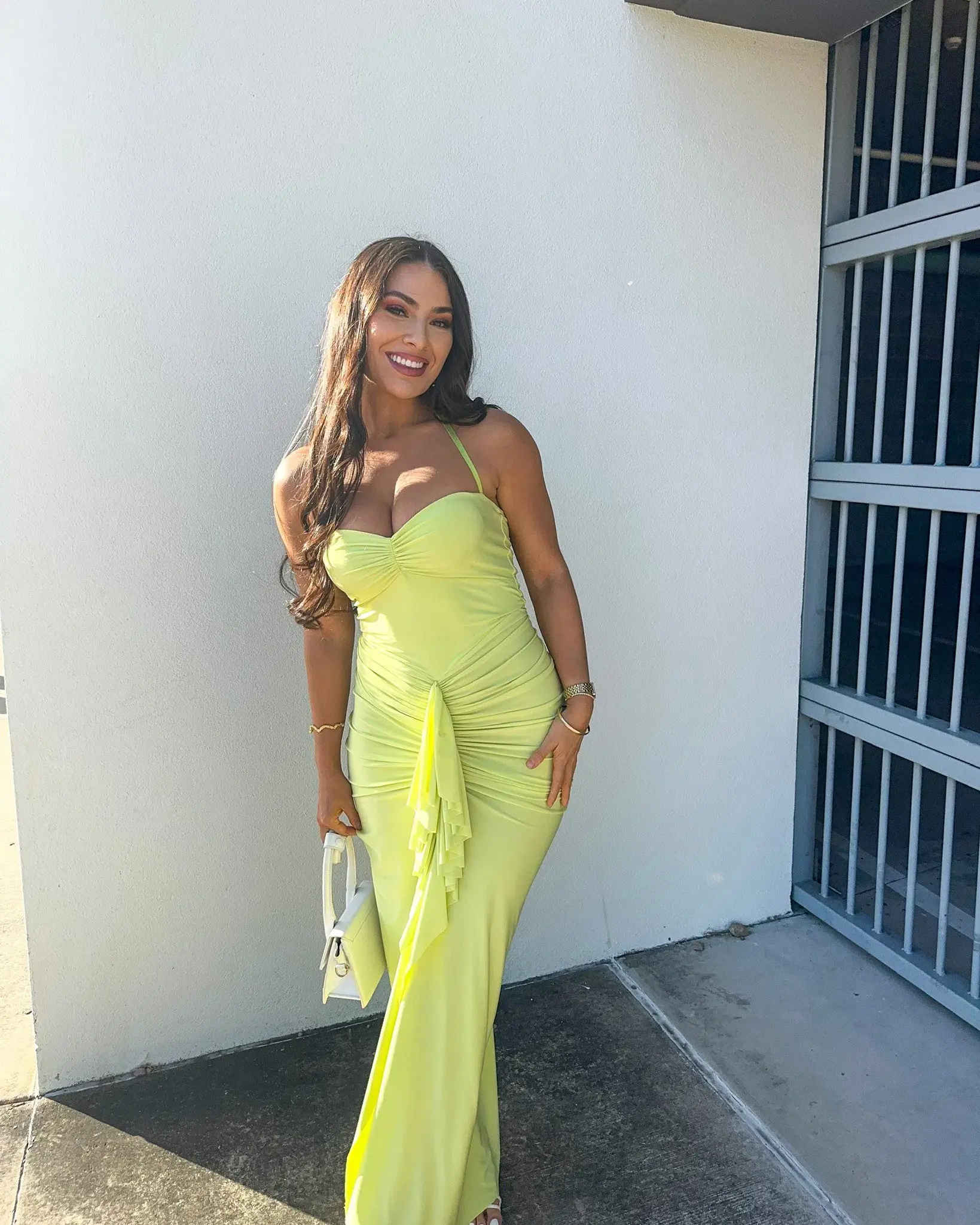 Natalie Rolt Shontae Gown in Citron Size 2 / AU 10 - Image 5