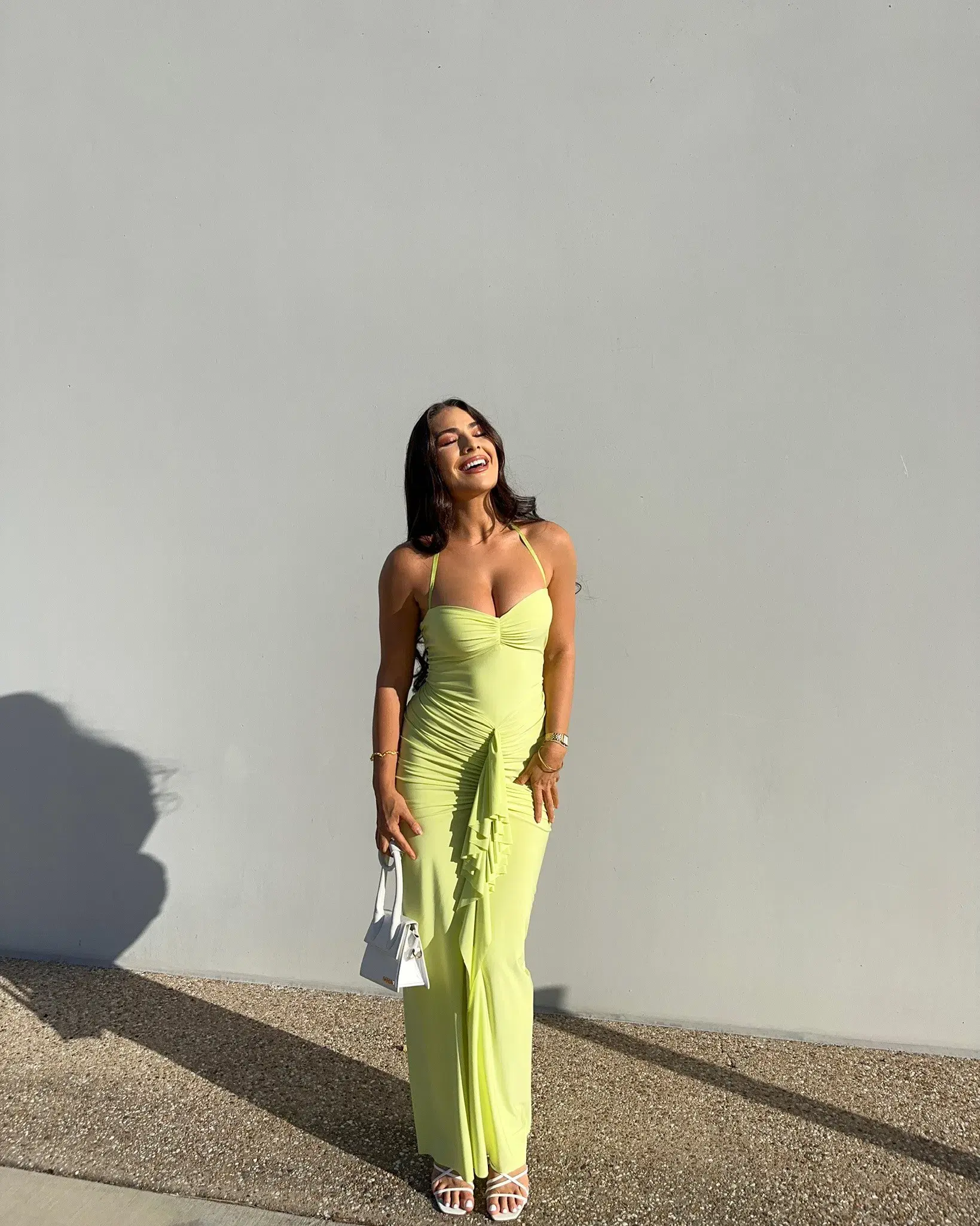 Natalie Rolt Shontae Gown in Citron Size 2 / AU 10 - Image 2