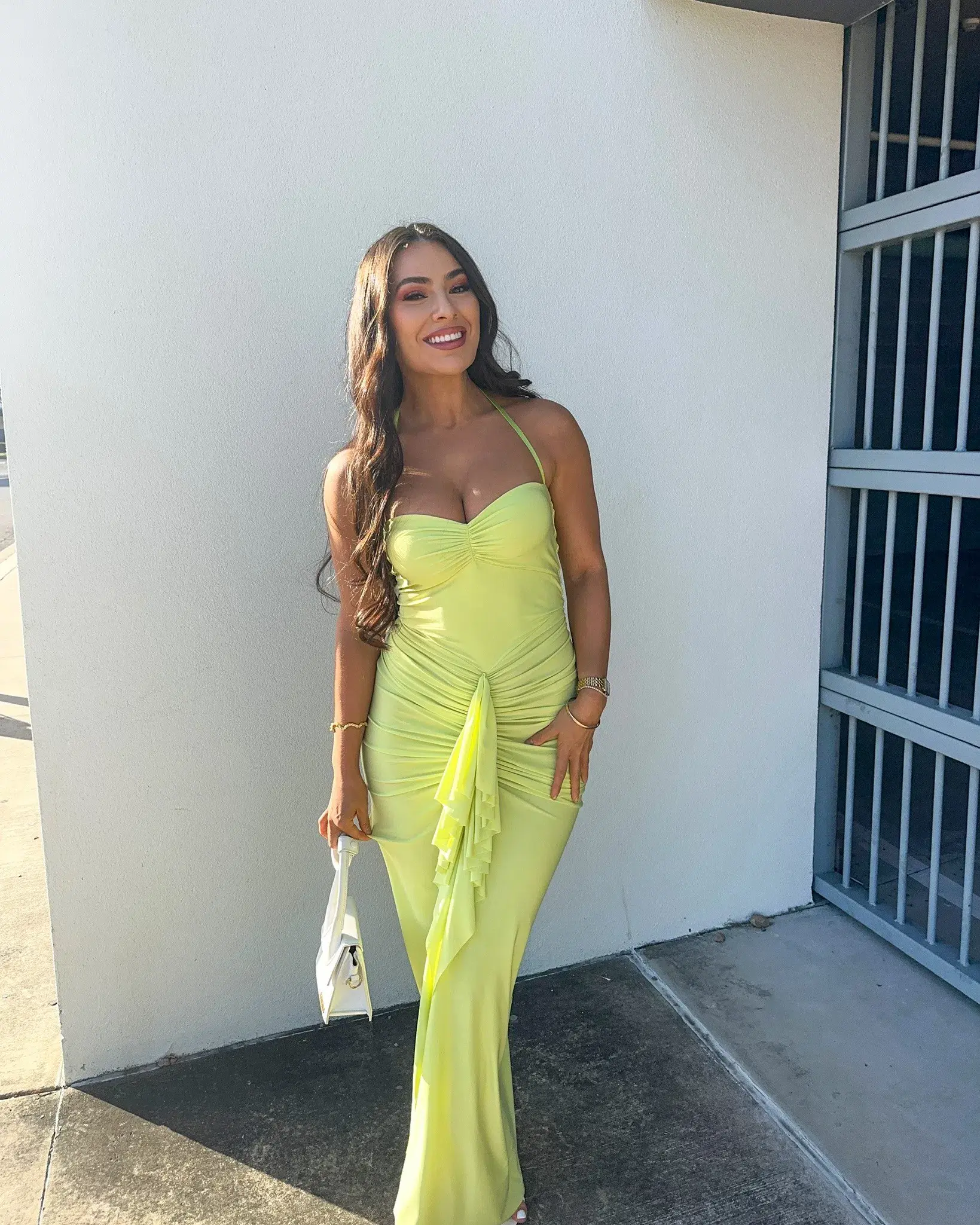 Natalie Rolt Shontae Gown in Citron Size 2 / AU 10 - Image 6