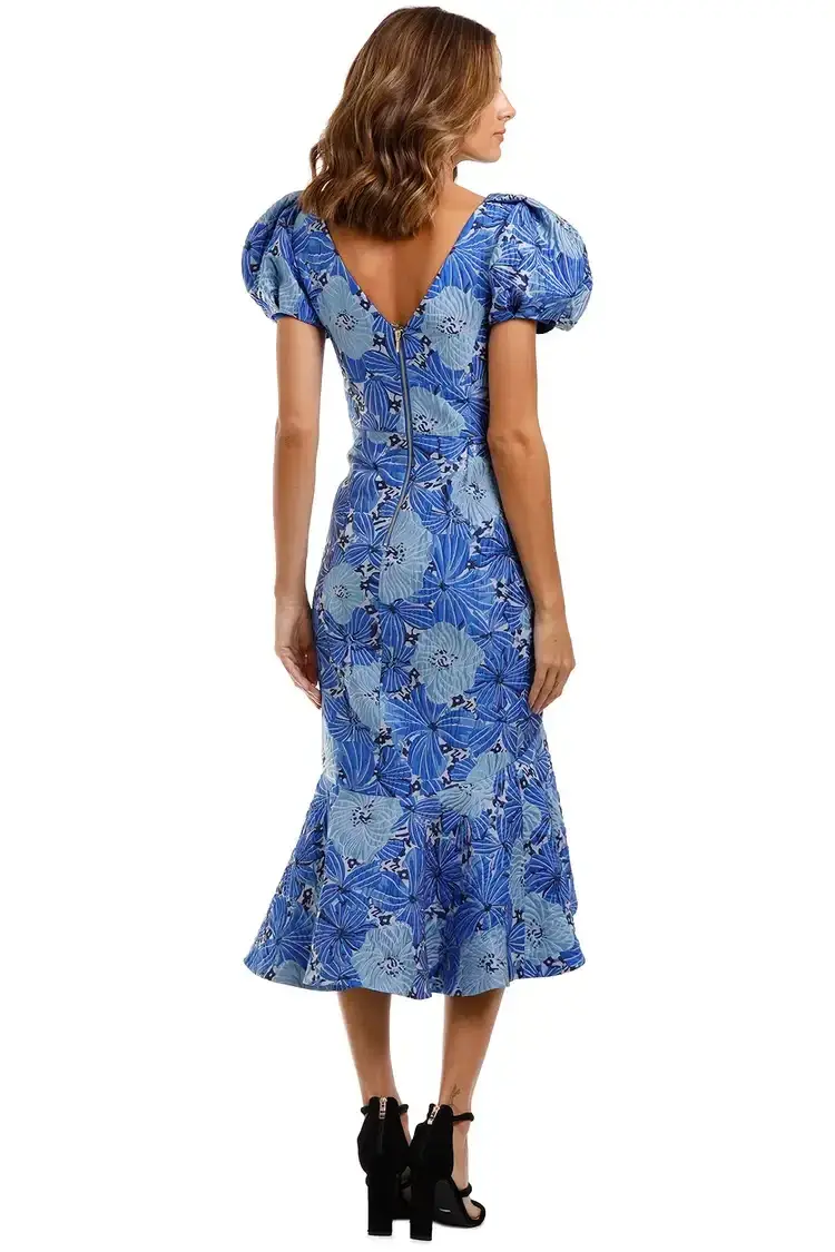 Love Honor Argento Midi in Cobalt Size 16 - Image 3