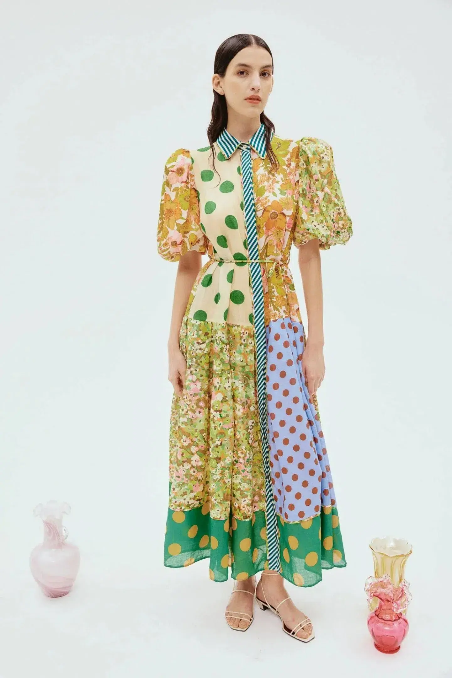 Alemais Finn Shirtdress Multi Floral Size 16 - Image 1