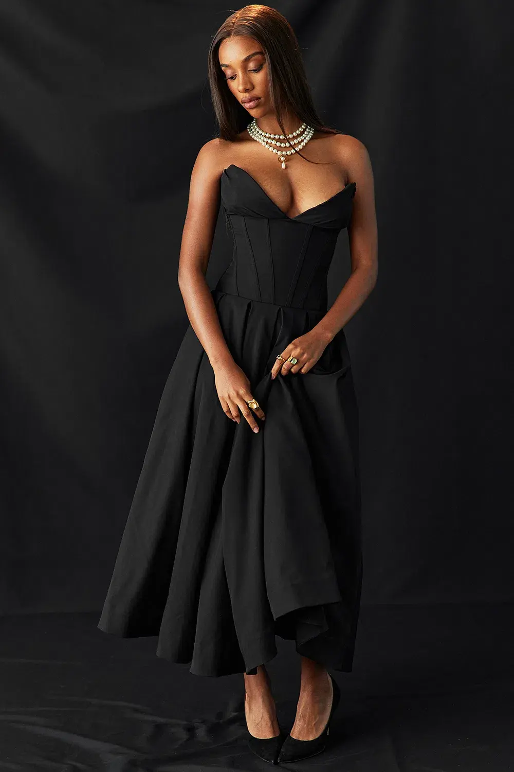 House of CB Lady Dress Black Size 6 - Image 1