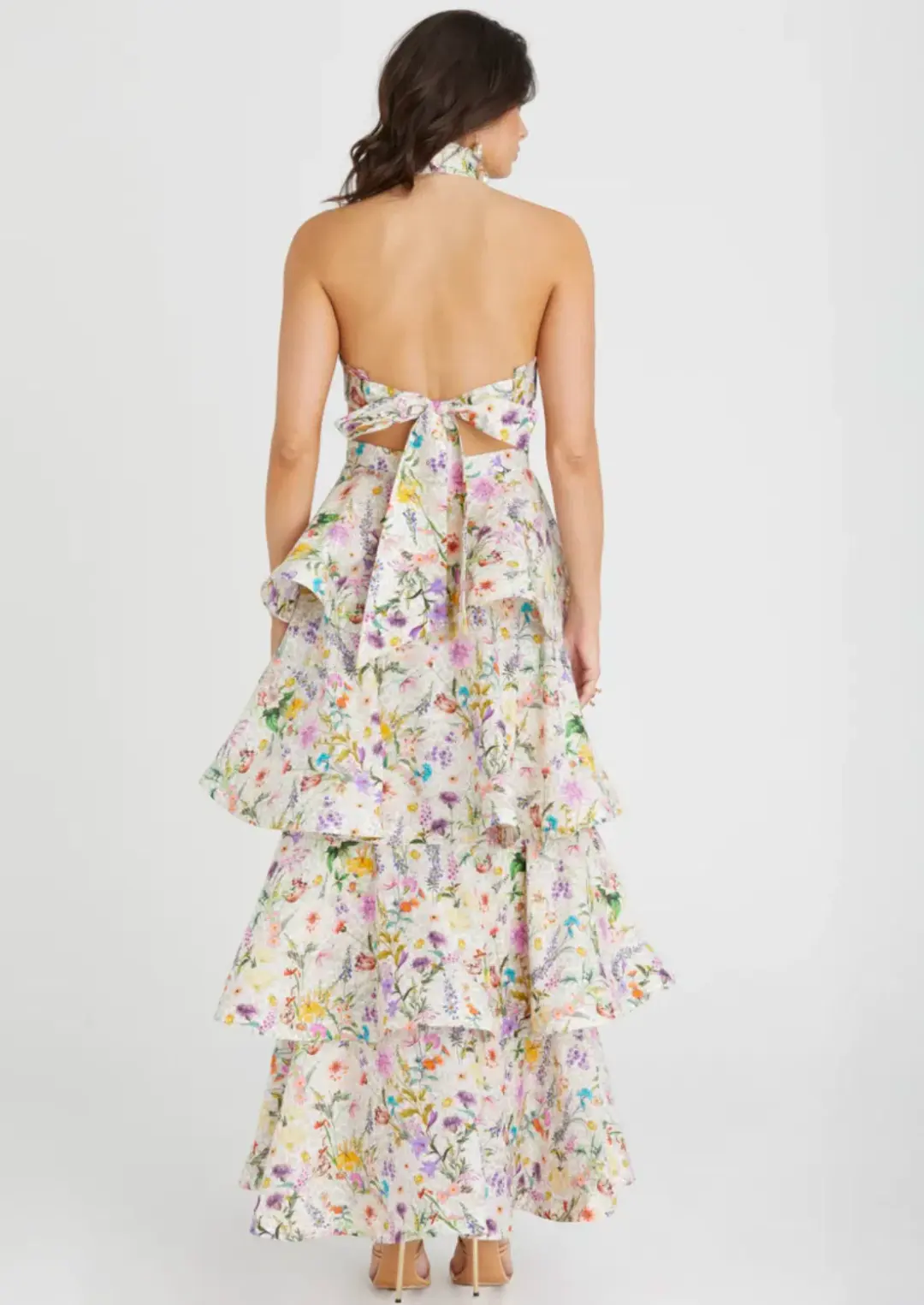 Aqua Blu Heather Dress in Jardine Print Size 12 for rent on The Volte - main image