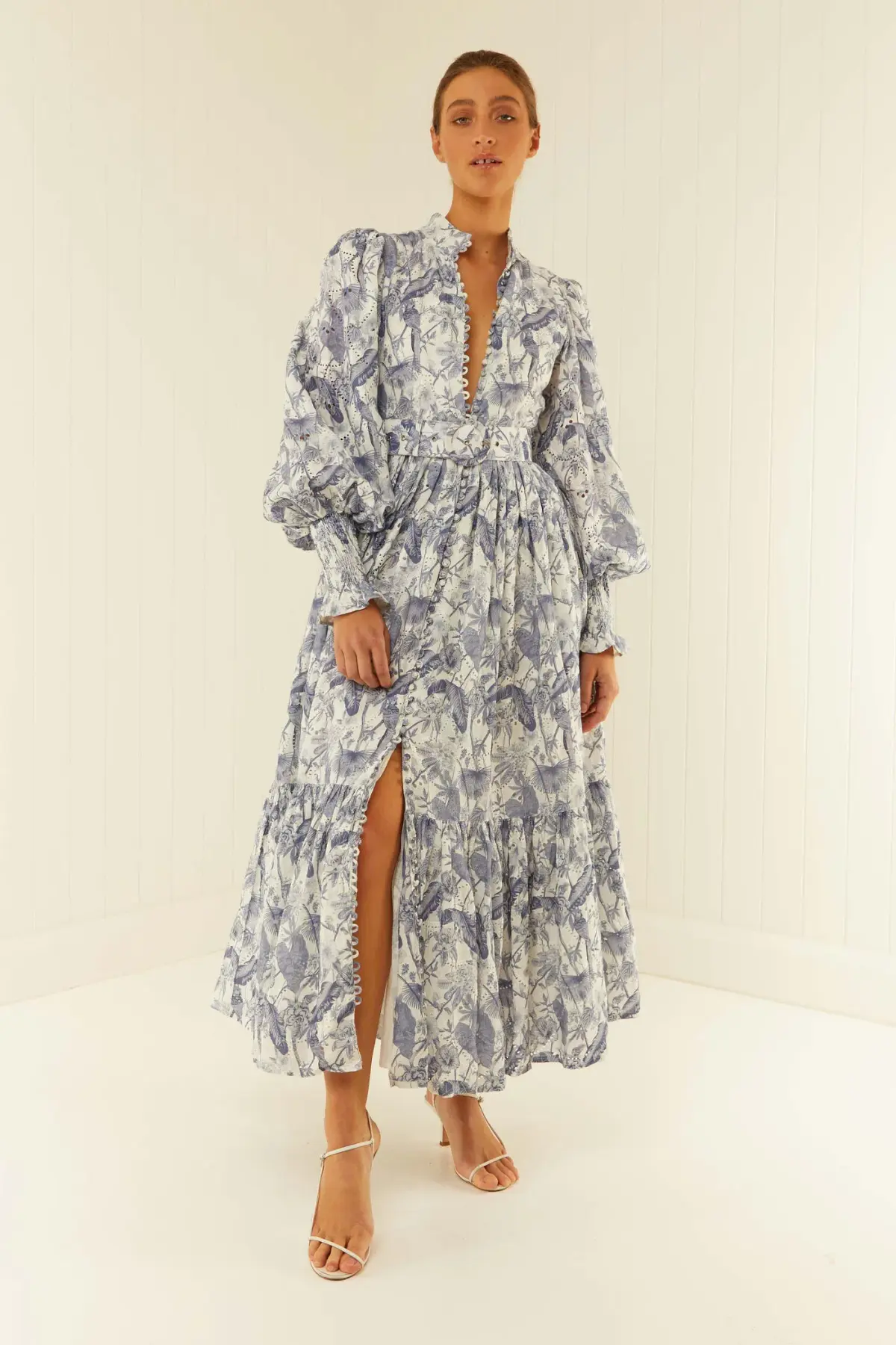 Palm Noosa Royal Flush Dress Jungle Blue Size 12 - Image 1
