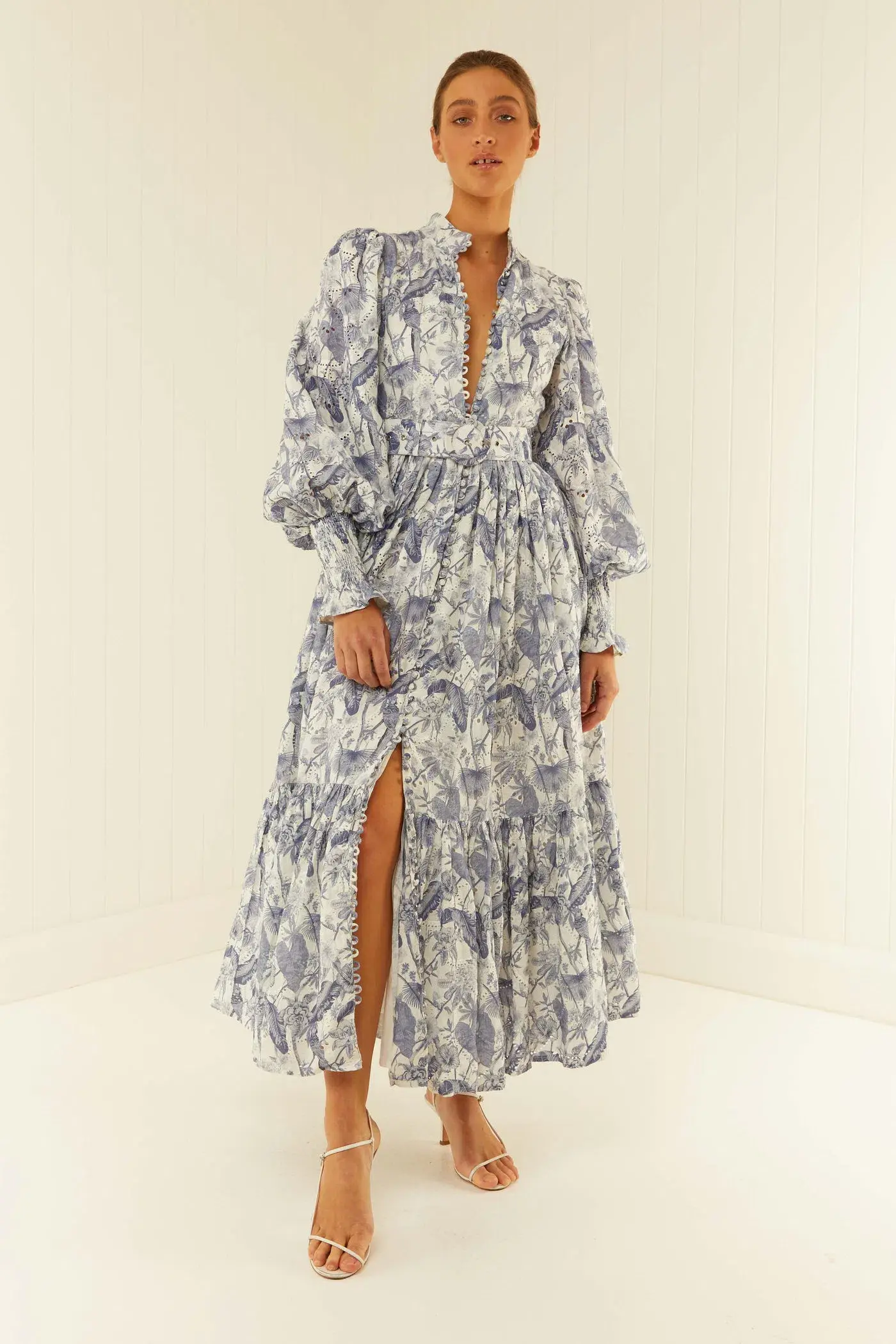 Palm Noosa Royal Flush Dress Jungle Blue Size 12 - Image 1