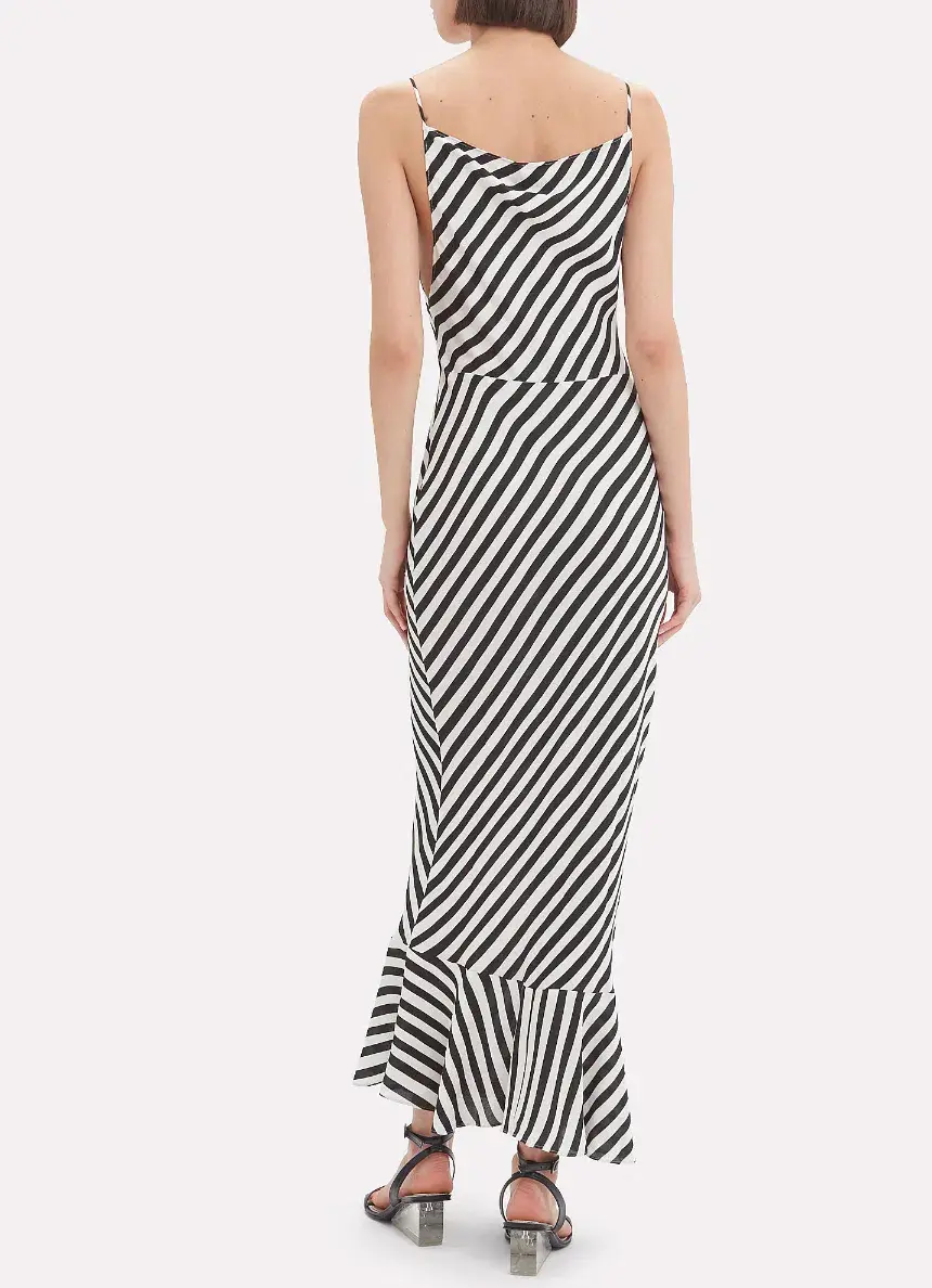 SALONI Stella Dress in Brushstroke Stripes Size 10 - Image 2