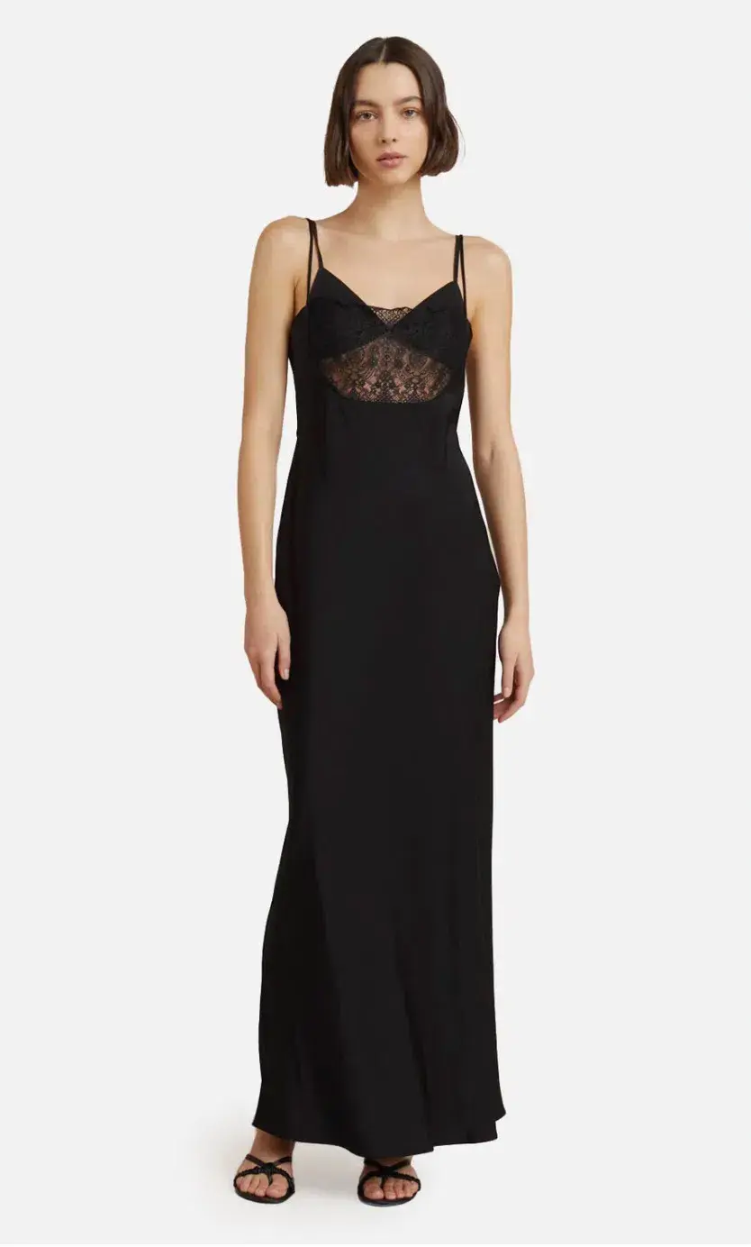 Bec & Bridge Scarlett Maxi Dress Black Size 10 for rent on The Volte - main image