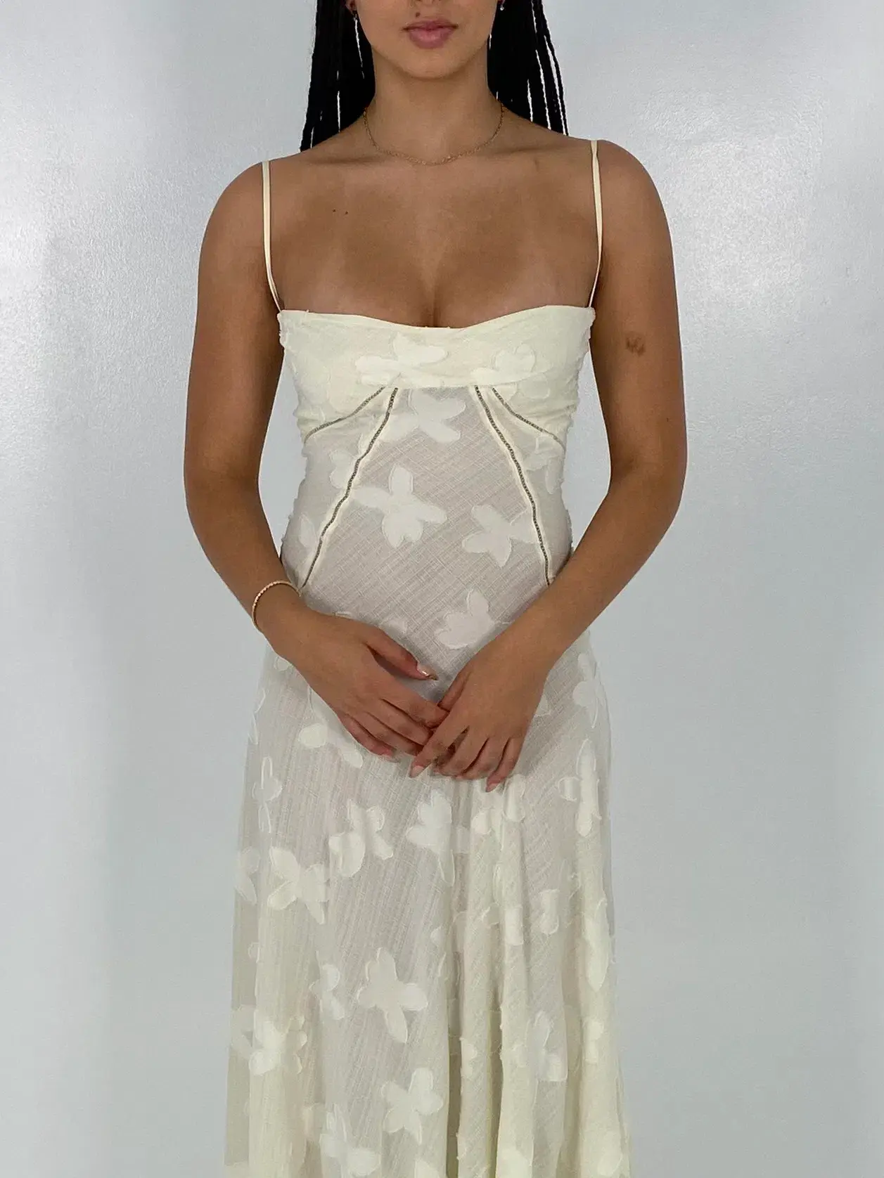 House of CB White Seren Gown Size Small - Image 1