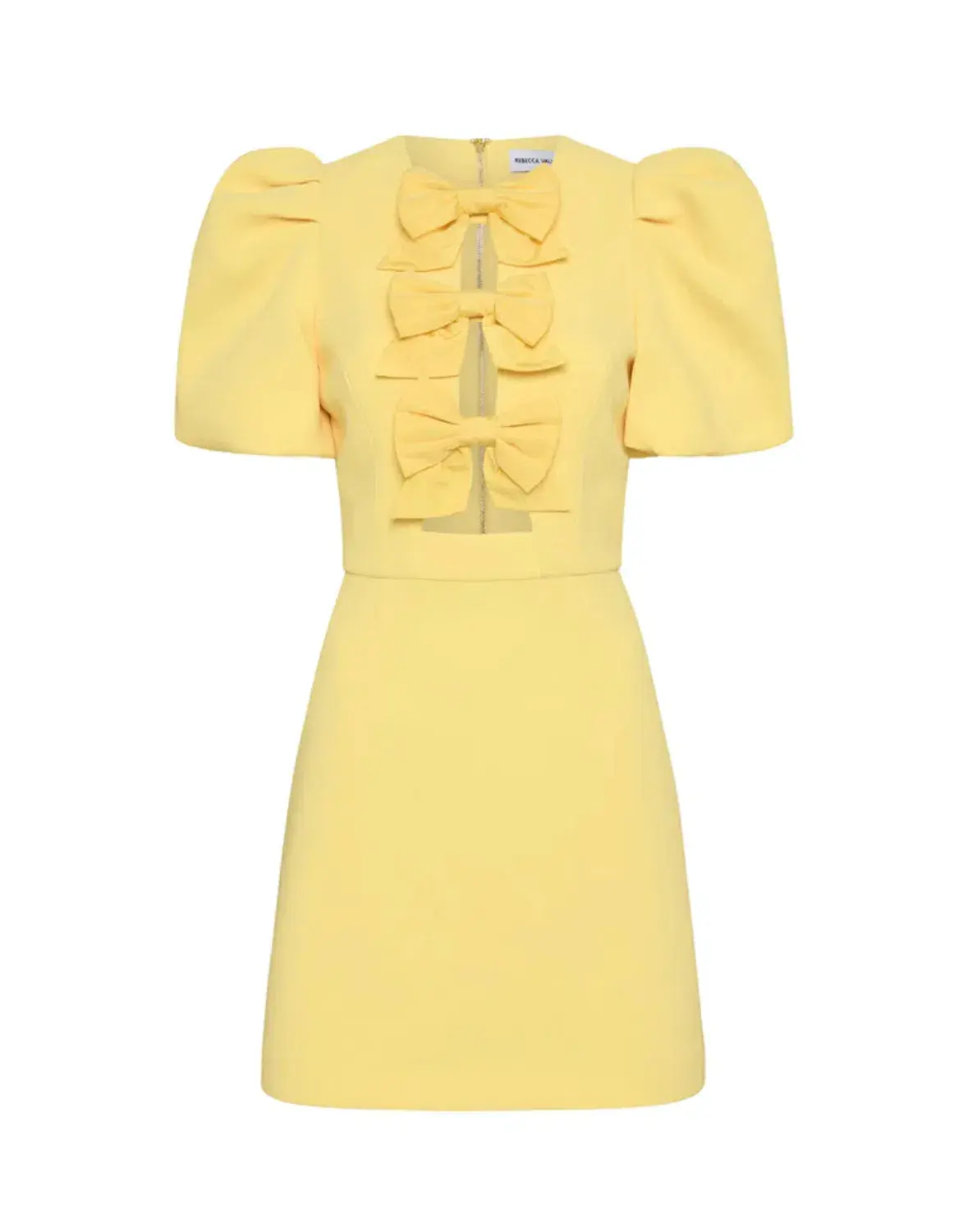 Rebecca Vallance Chloe Bow Mini Dress Yellow Size 12 - Image 6