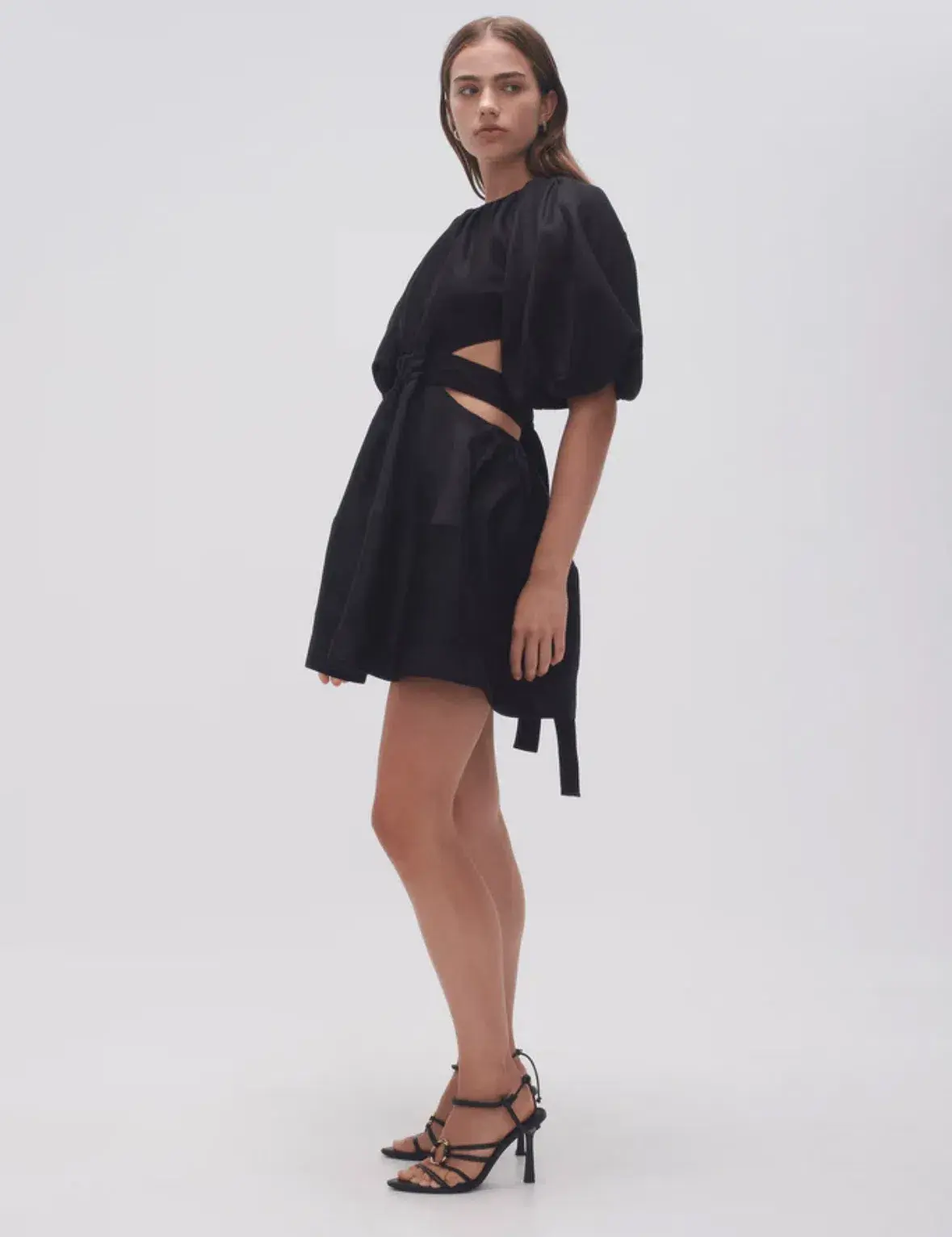 AJE Mimosa Cut Out Mini Dress Black Size 10  - Image 2