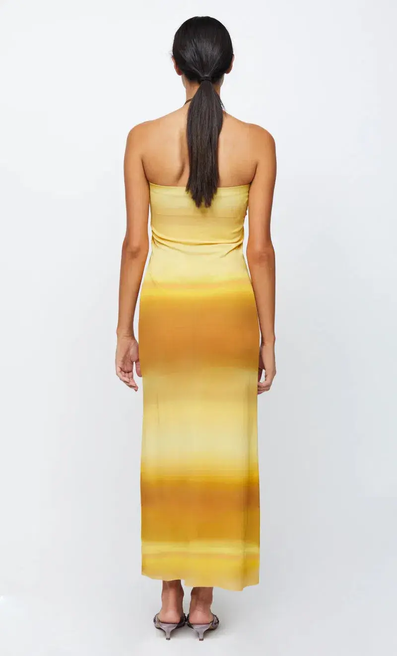 Bec & Bridge Amara Strapless  Dress Yellow Size 6 - Image 2