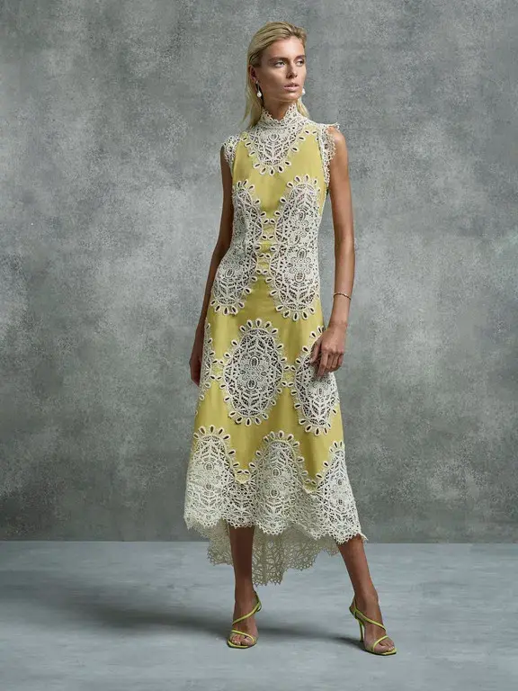 Moss and Spy Mimosa A line Dress Yellow Size 14 - Image 1