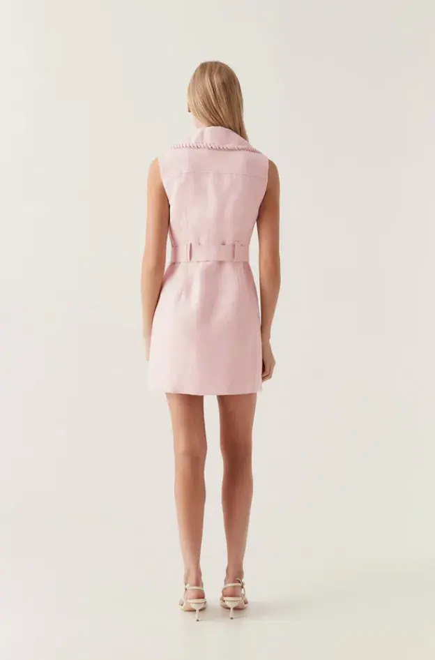 Aje Encompass Utility Mini Dress Pink Size 8 - Image 3