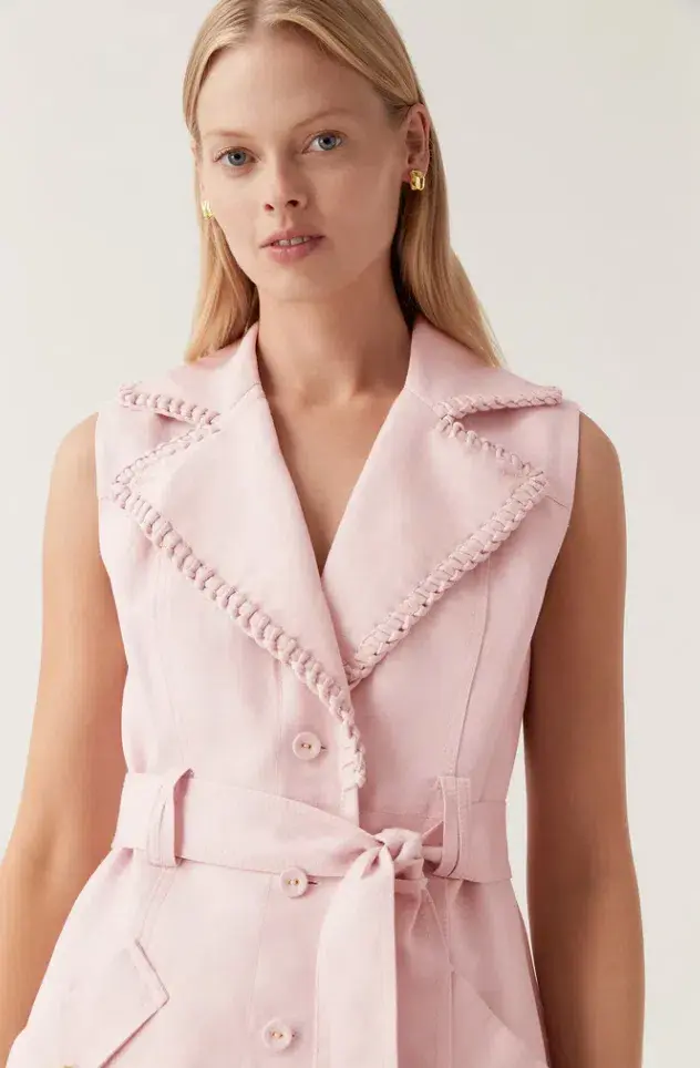 Aje Encompass Utility Mini Dress Pink Size 8 - Image 4