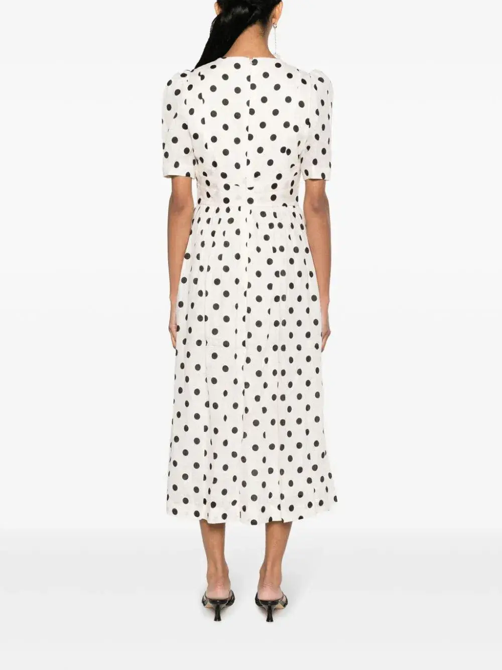 Zimmermann V Neck Midi Dress Print Size 1 / AU 10 - Image 3