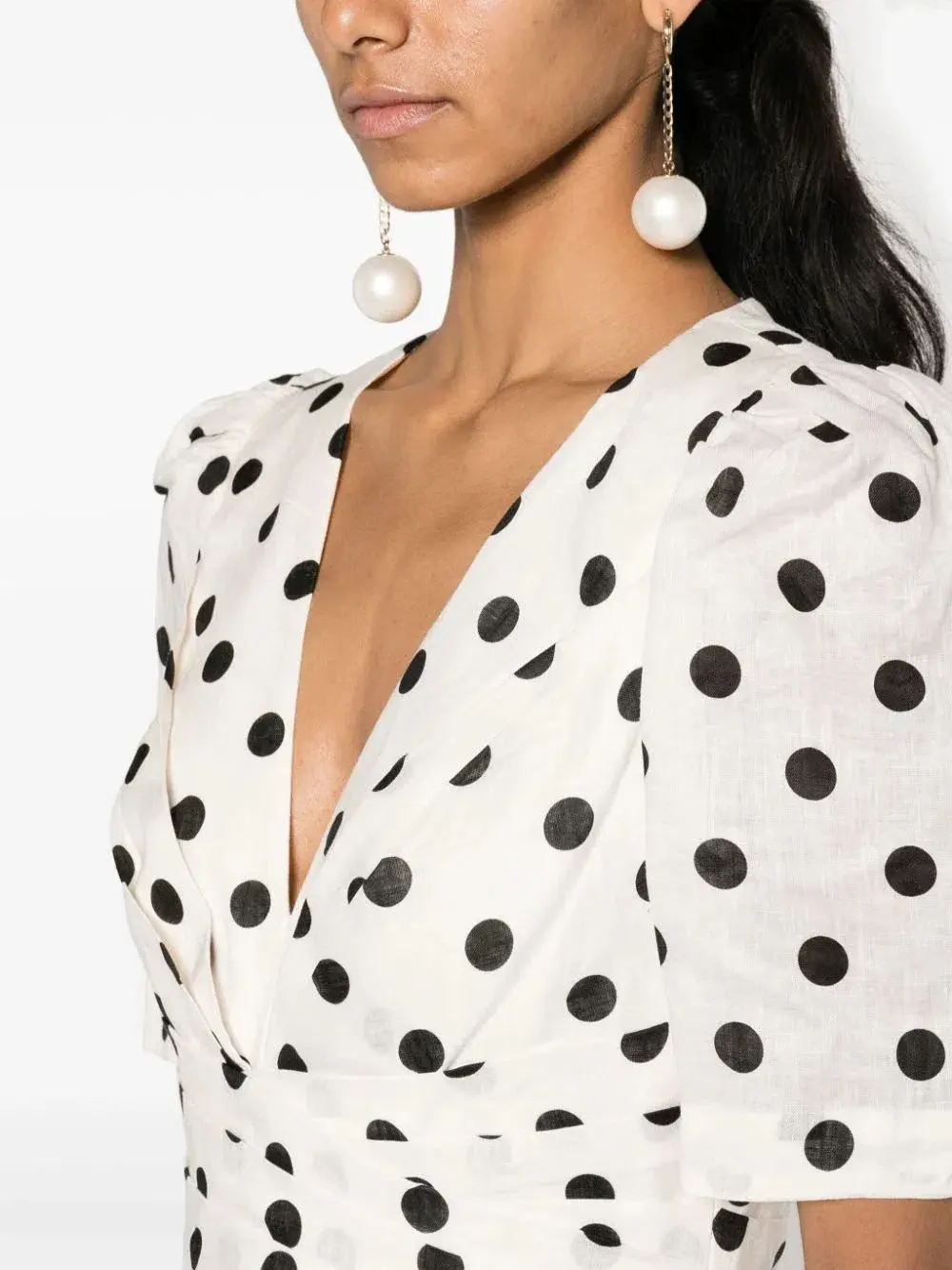 Zimmermann V Neck Midi Dress Print Size 1 / AU 10 - Image 4