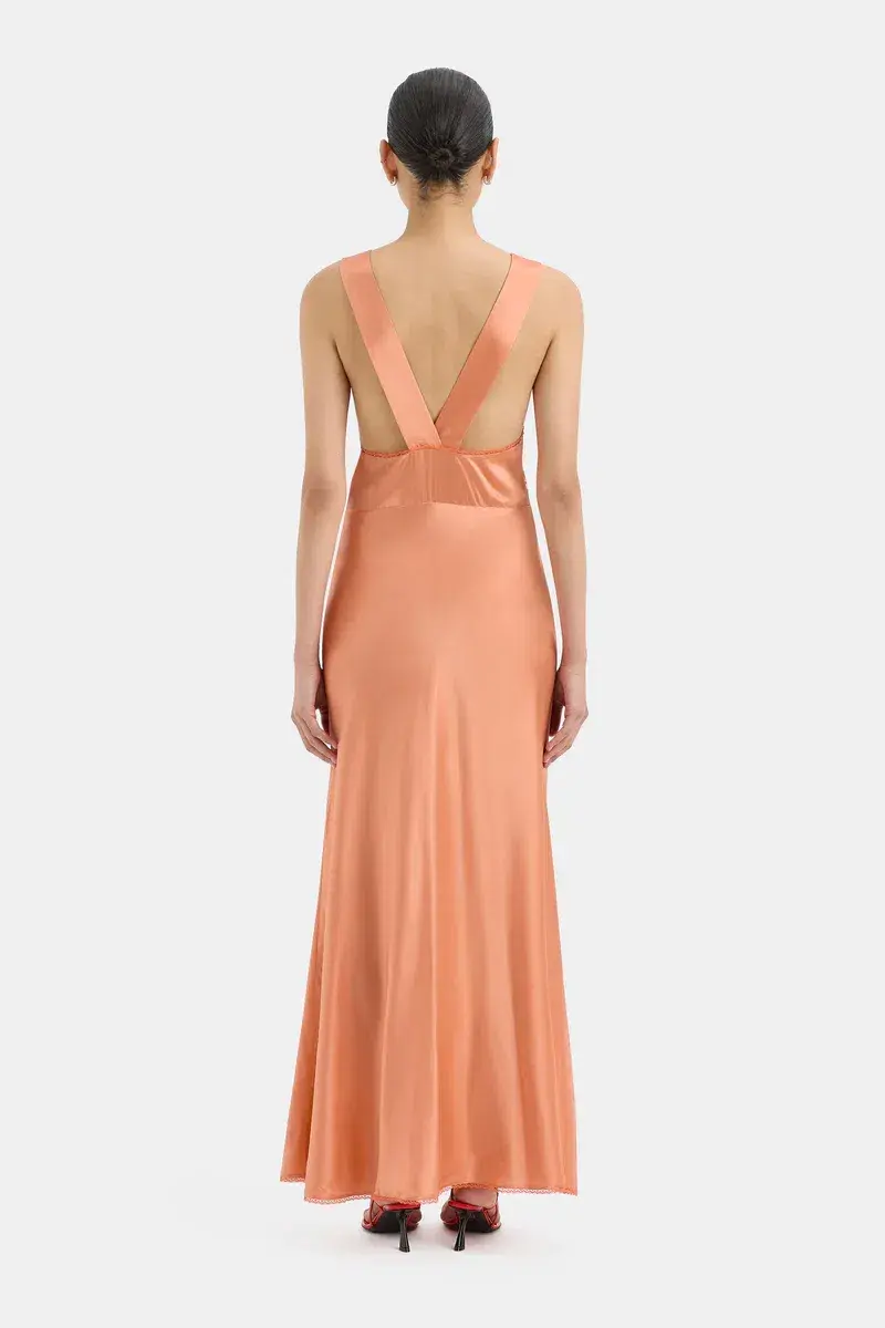 Sir the Label Aries Cutout Gown Peach Size 1 / AU 8 - Image 2