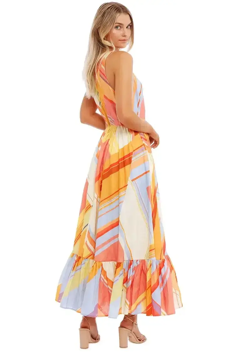 Leo Lin Macedonia Dress in Multi Size 8 - Image 3