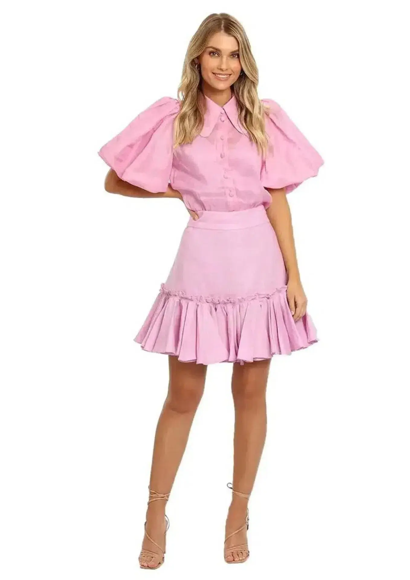 Leo Lin Dressage Blouse and Skirt Set in Pink Size 10 - Image 1